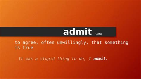 meaning of admit|how to spell admitting.